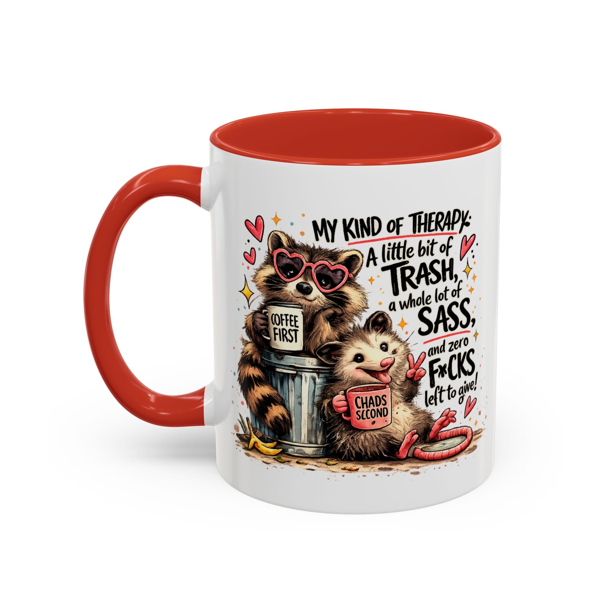 Funny Raccoon Coffee Mug – Cute Sassy Animal Mug, Sarcastic Gift for Raccoon Lovers