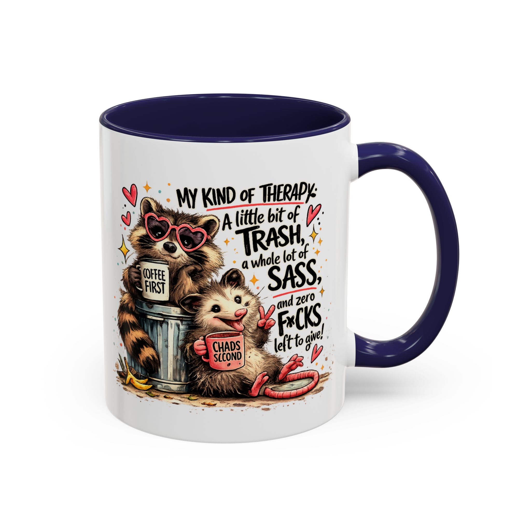 Funny Raccoon Coffee Mug – Cute Sassy Animal Mug, Sarcastic Gift for Raccoon Lovers