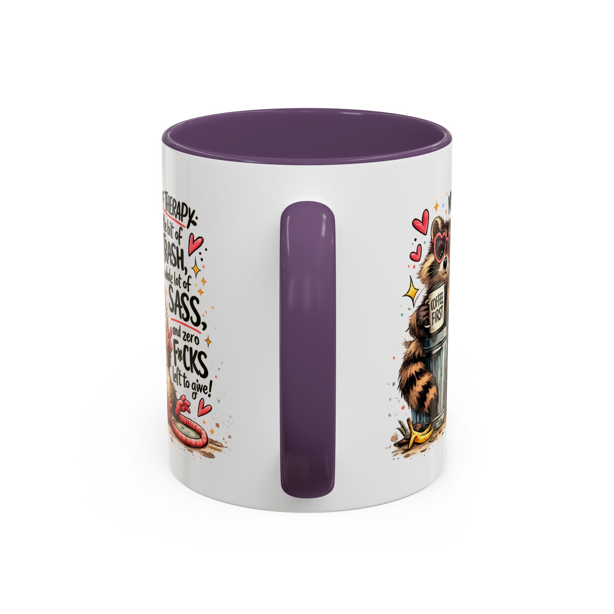 Funny Raccoon Coffee Mug – Cute Sassy Animal Mug, Sarcastic Gift for Raccoon Lovers