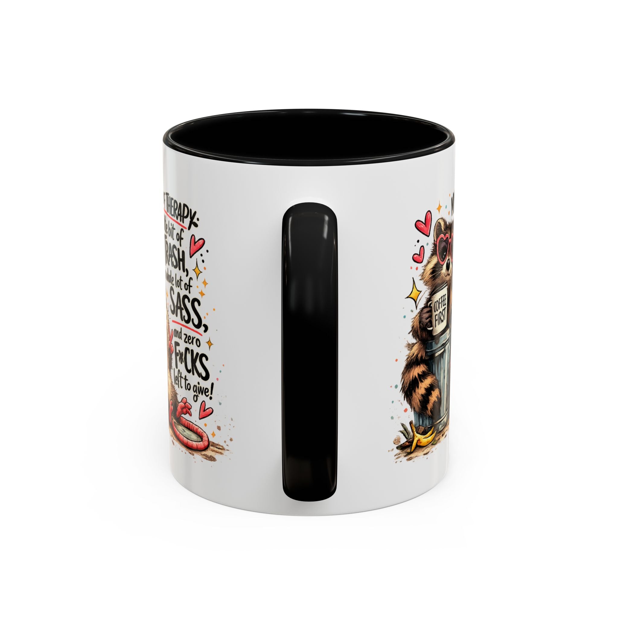 Funny Raccoon Coffee Mug – Cute Sassy Animal Mug, Sarcastic Gift for Raccoon Lovers