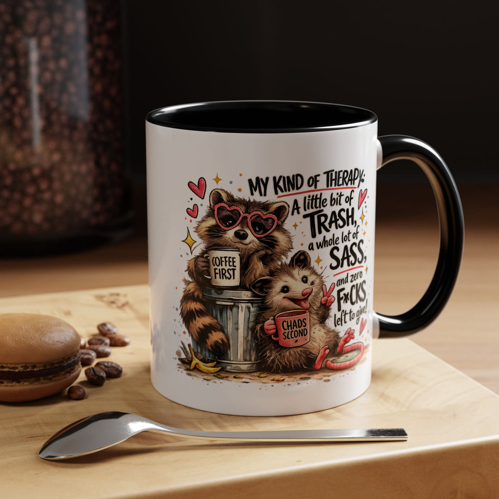 Funny Raccoon Coffee Mug – Cute Sassy Animal Mug, Sarcastic Gift for Raccoon Lovers
