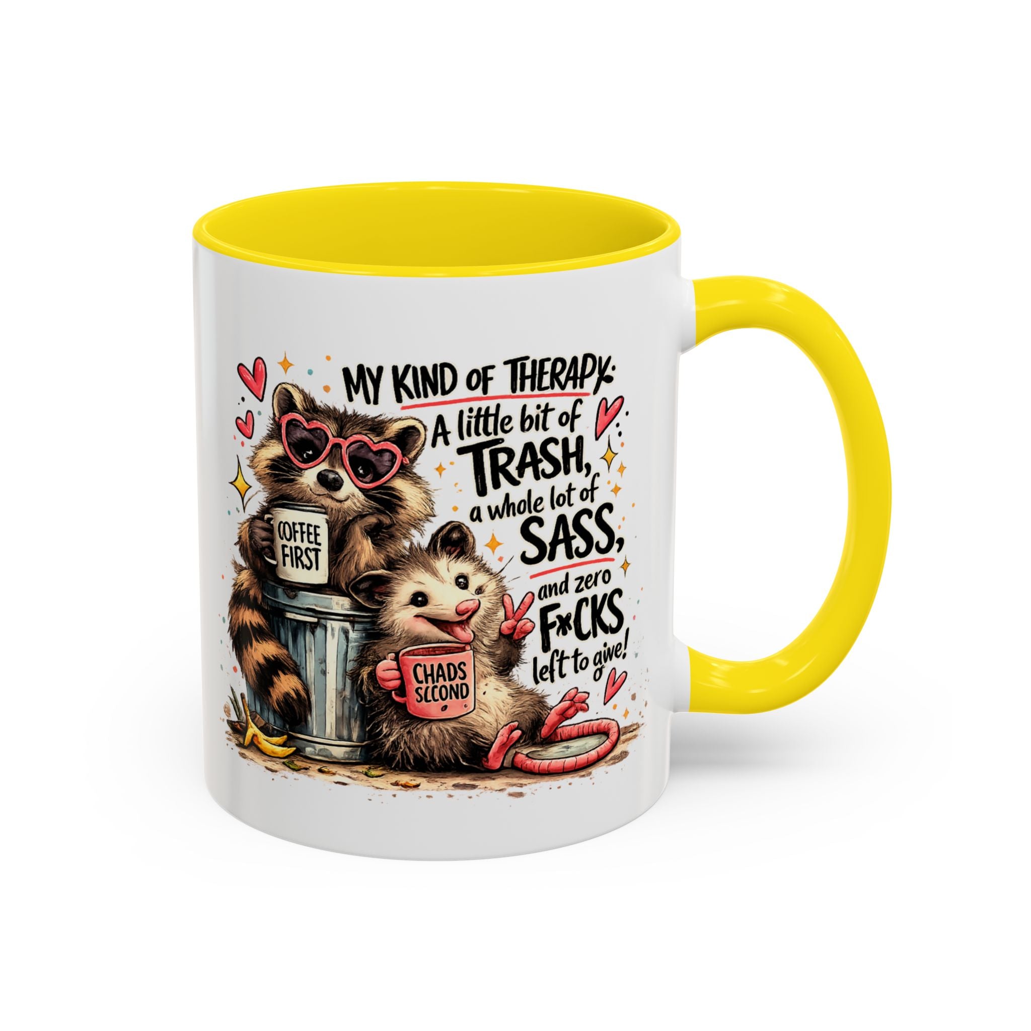 Funny Raccoon Coffee Mug – Cute Sassy Animal Mug, Sarcastic Gift for Raccoon Lovers