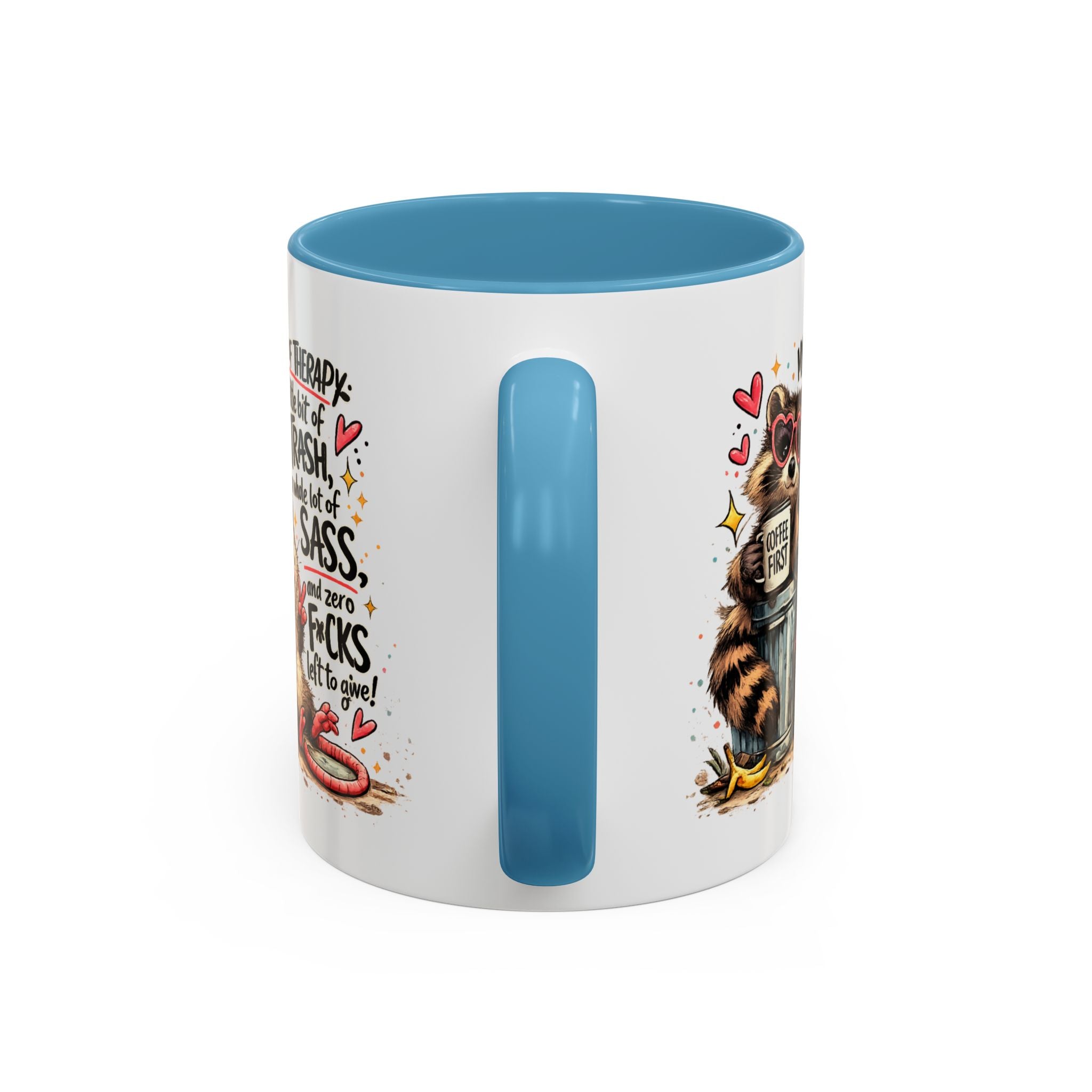 Funny Raccoon Coffee Mug – Cute Sassy Animal Mug, Sarcastic Gift for Raccoon Lovers