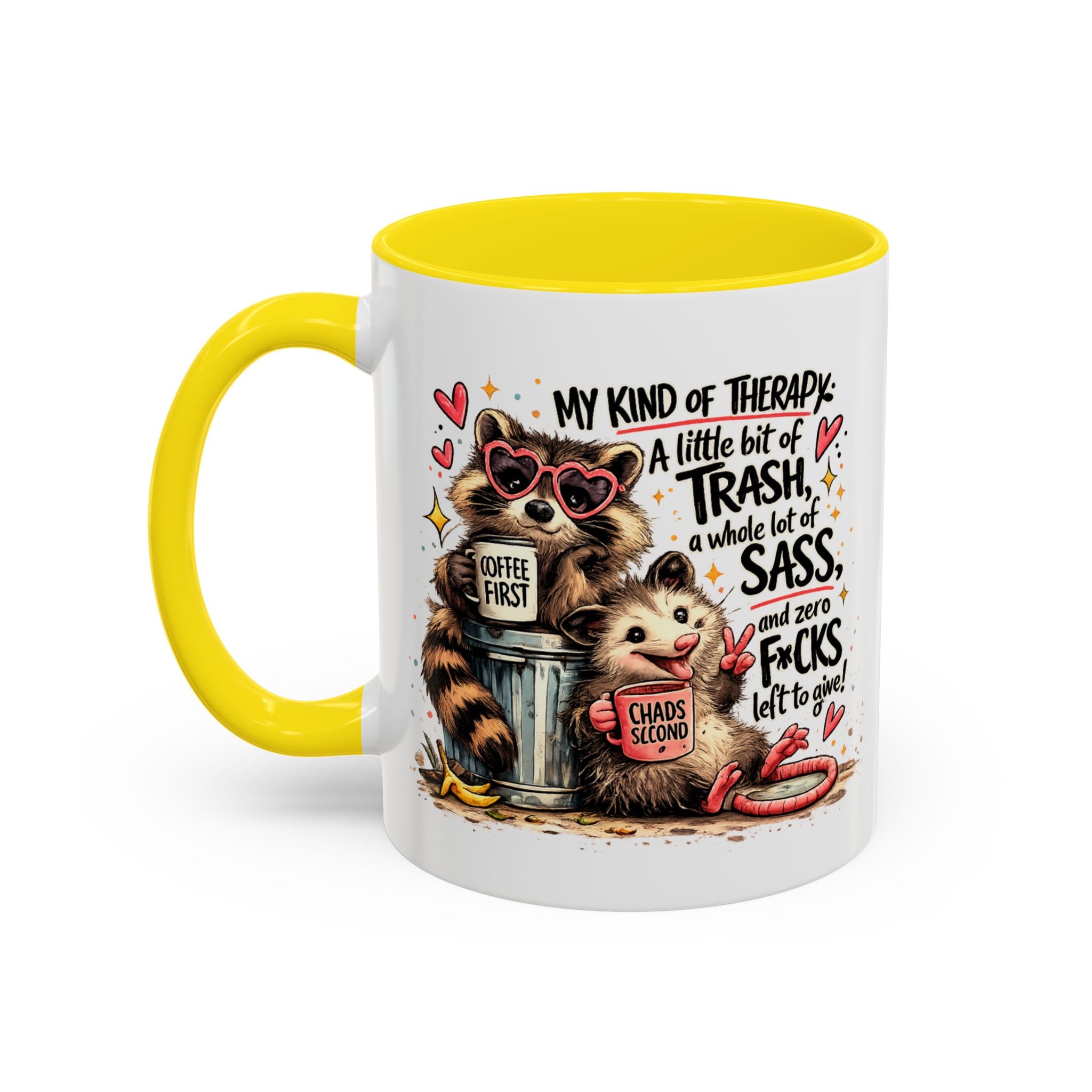 Funny Raccoon Coffee Mug – Cute Sassy Animal Mug, Sarcastic Gift for Raccoon Lovers