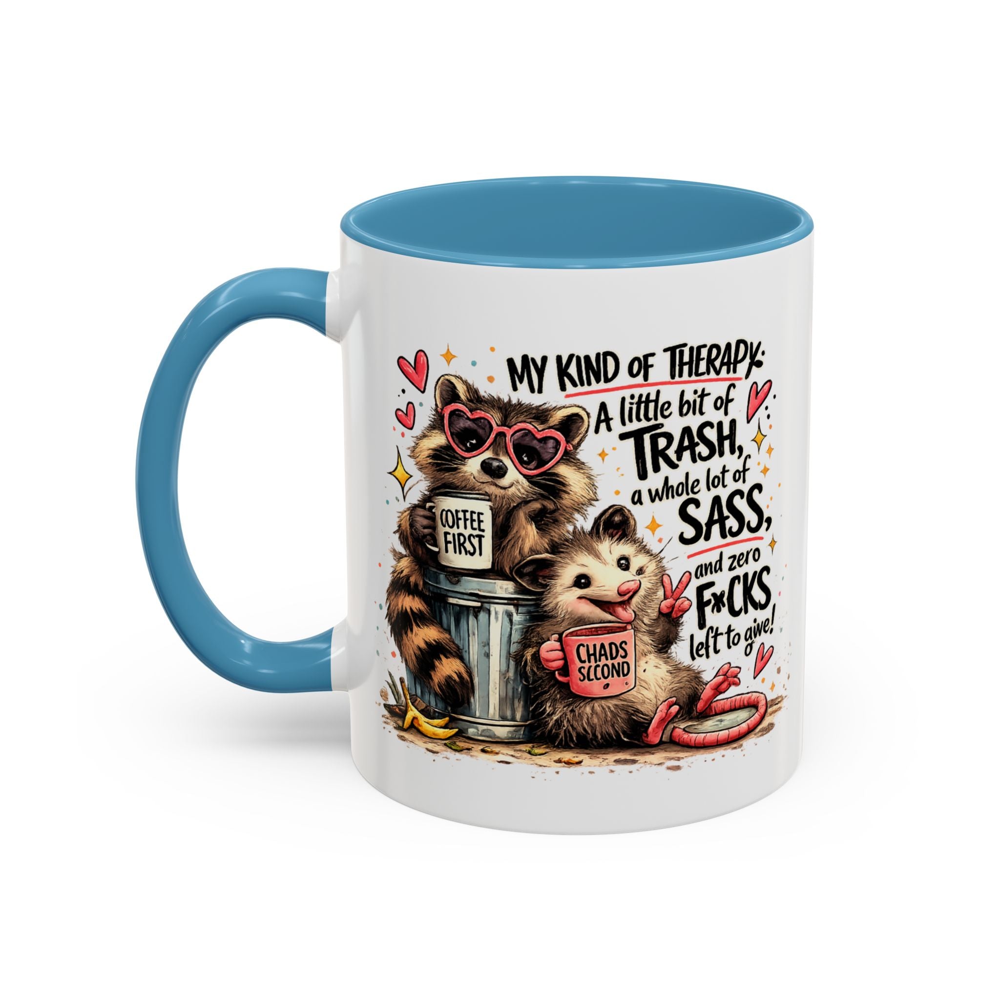 Funny Raccoon Coffee Mug – Cute Sassy Animal Mug, Sarcastic Gift for Raccoon Lovers