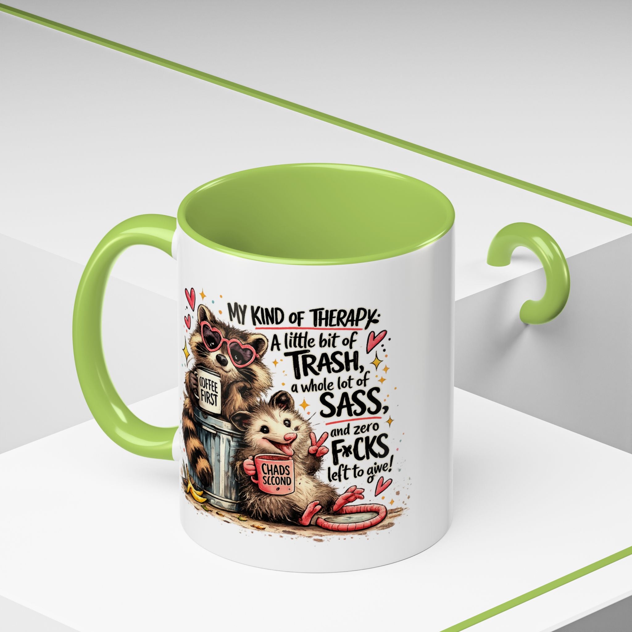Funny Raccoon Coffee Mug – Cute Sassy Animal Mug, Sarcastic Gift for Raccoon Lovers