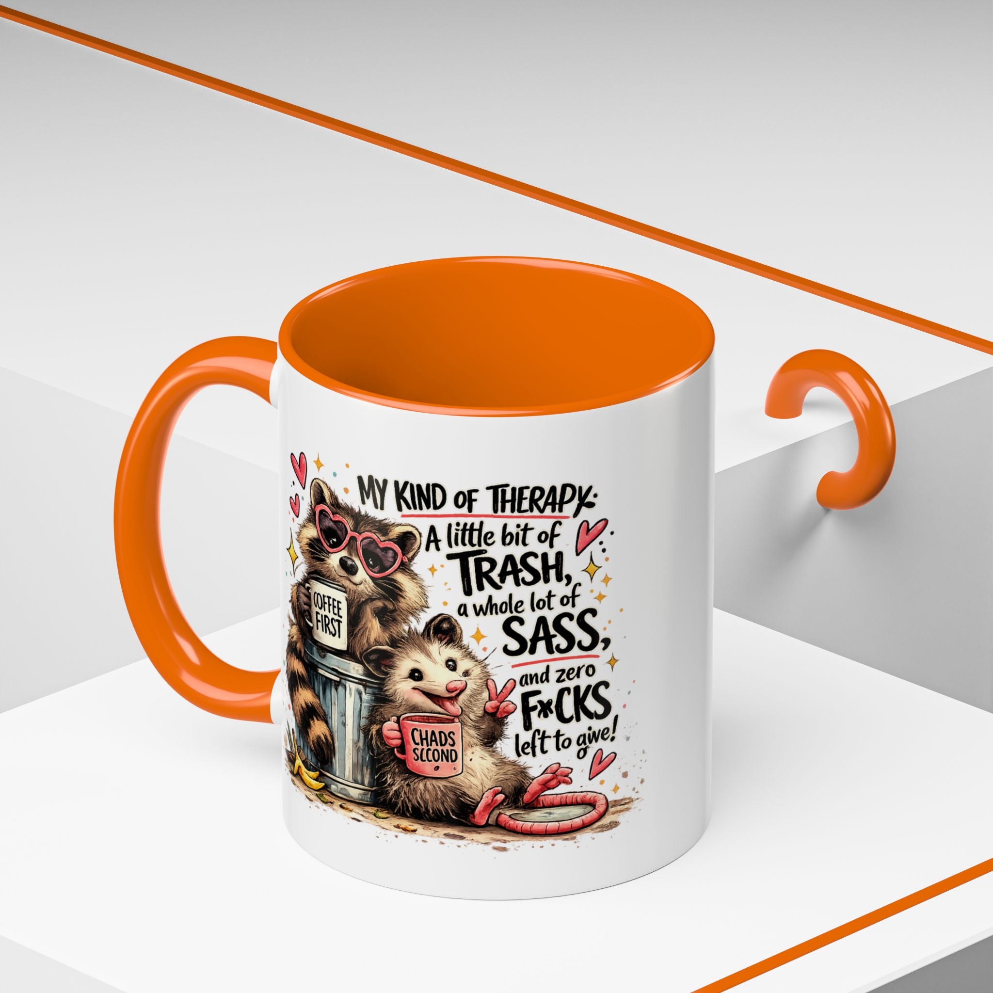 Funny Raccoon Coffee Mug – Cute Sassy Animal Mug, Sarcastic Gift for Raccoon Lovers