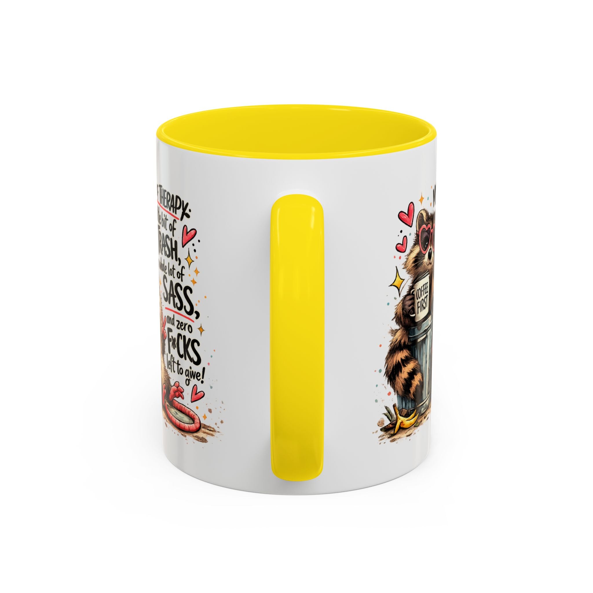 Funny Raccoon Coffee Mug – Cute Sassy Animal Mug, Sarcastic Gift for Raccoon Lovers