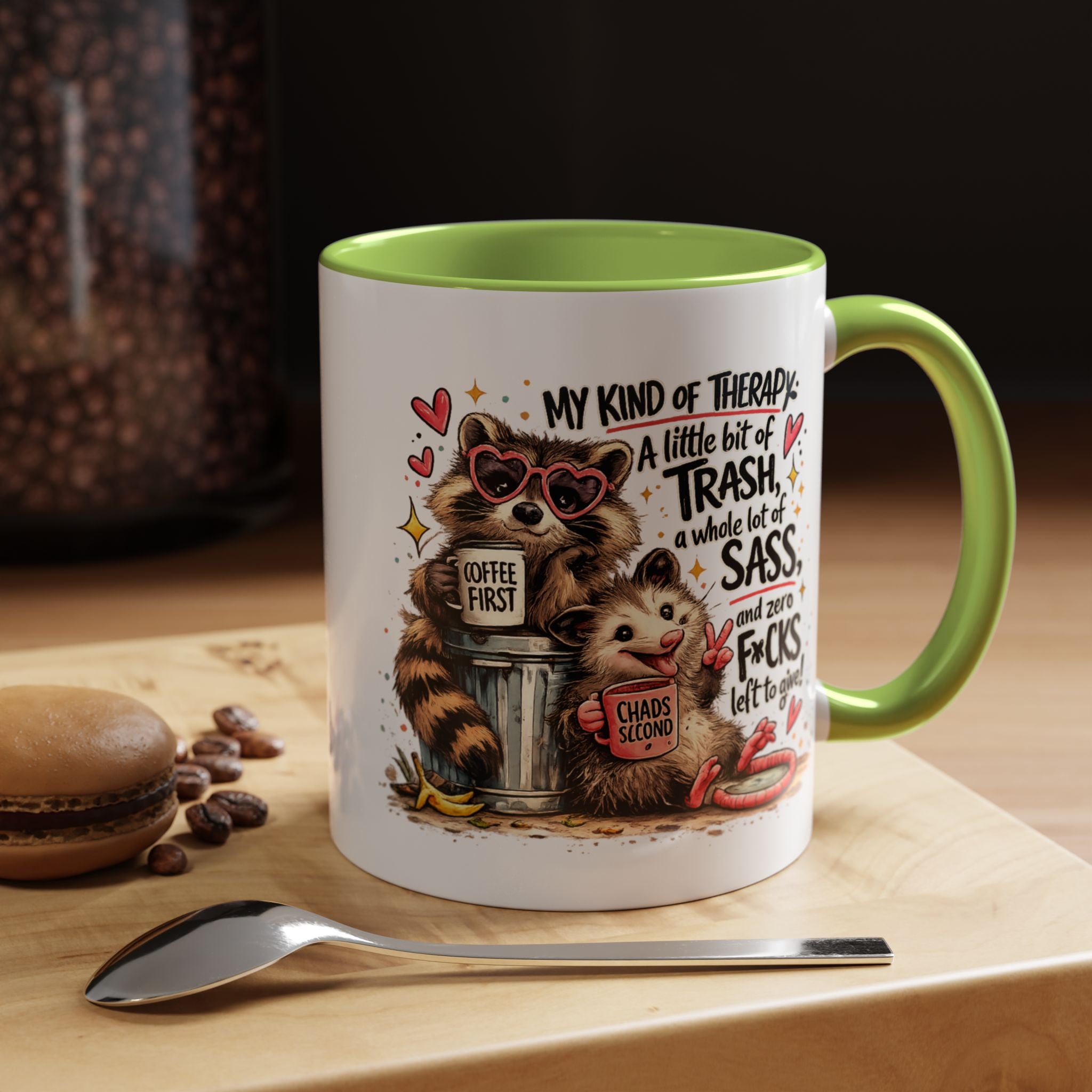 Funny Raccoon Coffee Mug – Cute Sassy Animal Mug, Sarcastic Gift for Raccoon Lovers