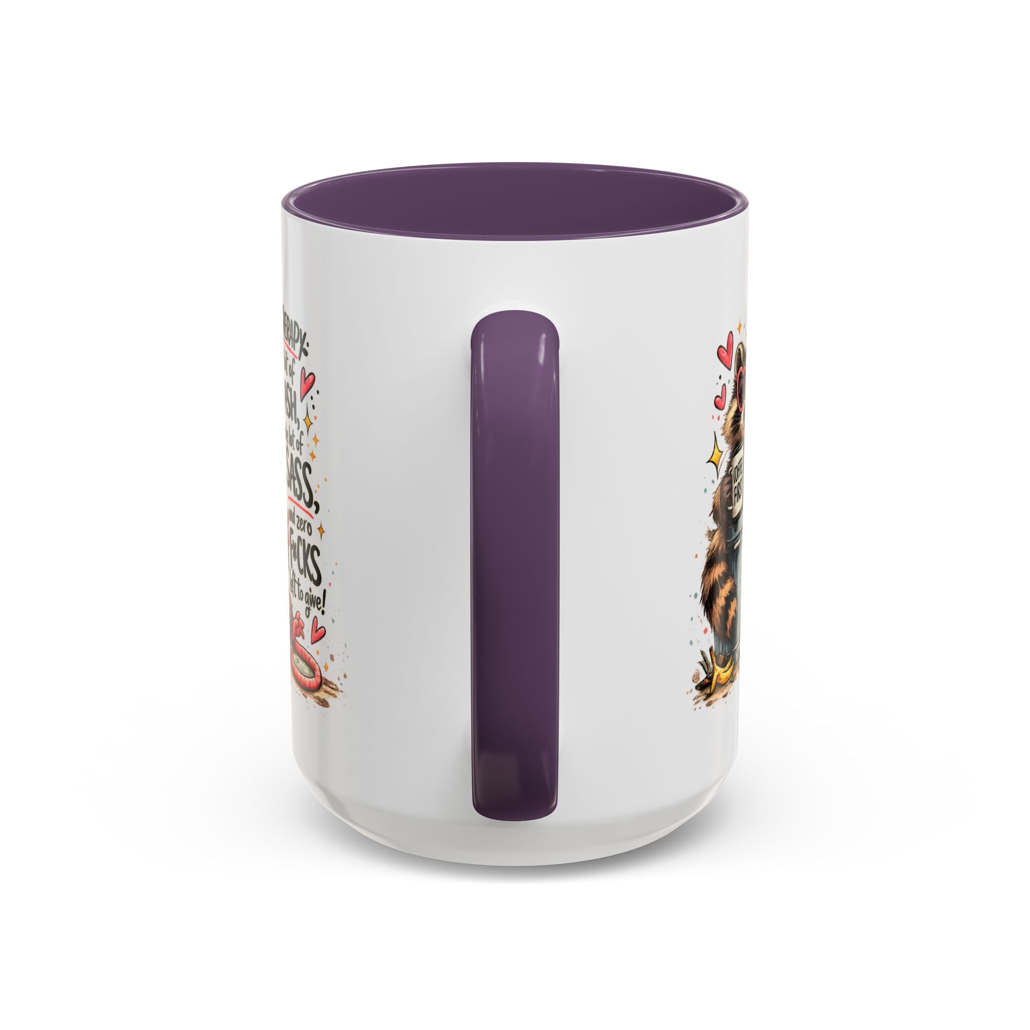Funny Raccoon Coffee Mug – Cute Sassy Animal Mug, Sarcastic Gift for Raccoon Lovers