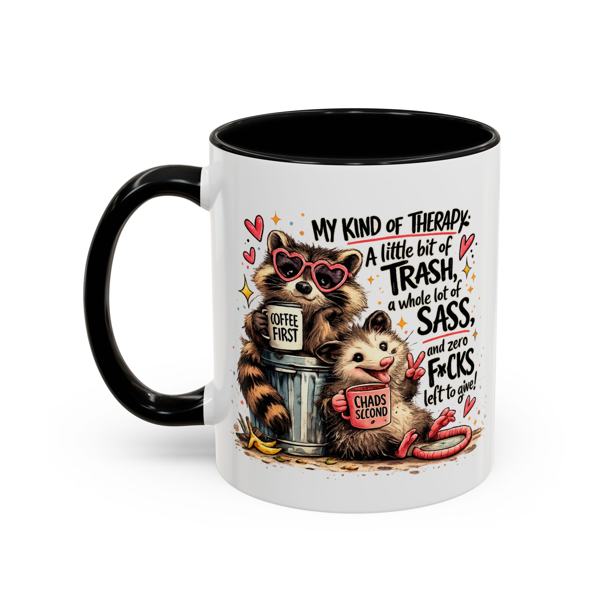 Funny Raccoon Coffee Mug – Cute Sassy Animal Mug, Sarcastic Gift for Raccoon Lovers